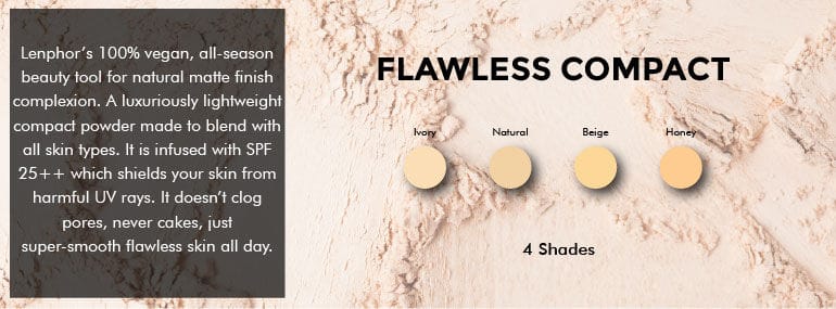 Lenphor Flawless Matte Compact Powder With Spf 25