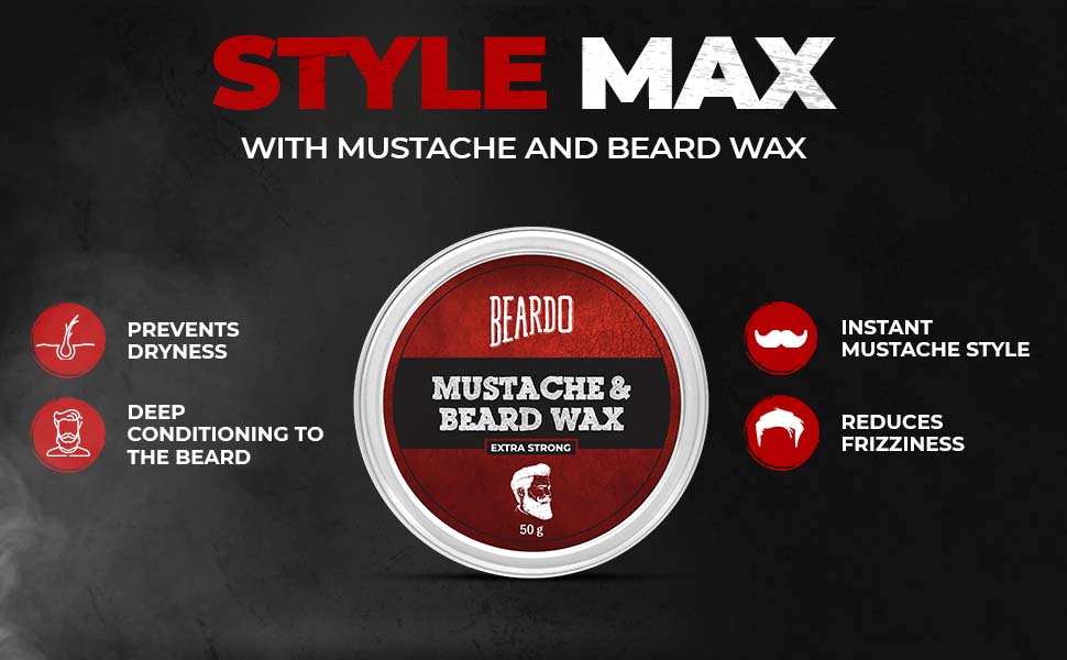 Beardo Beard & Mustache Wax - Extra Strong