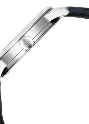 a close up of a watch on a white background