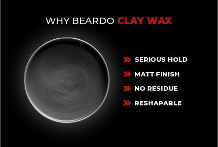 Beardo HAIR CLAY Wax - Strong Hold pack of 2