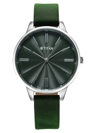 a green watch on a white background