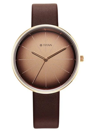 a brown watch with a brown strap