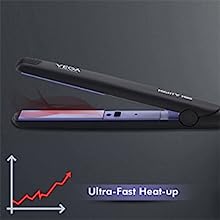 VEGA Professional Hair Straightener - VPVHS-10 (Black)