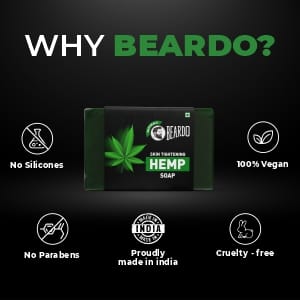 Beardo Skin Tightening Hemp Soap 125gm pack of 4