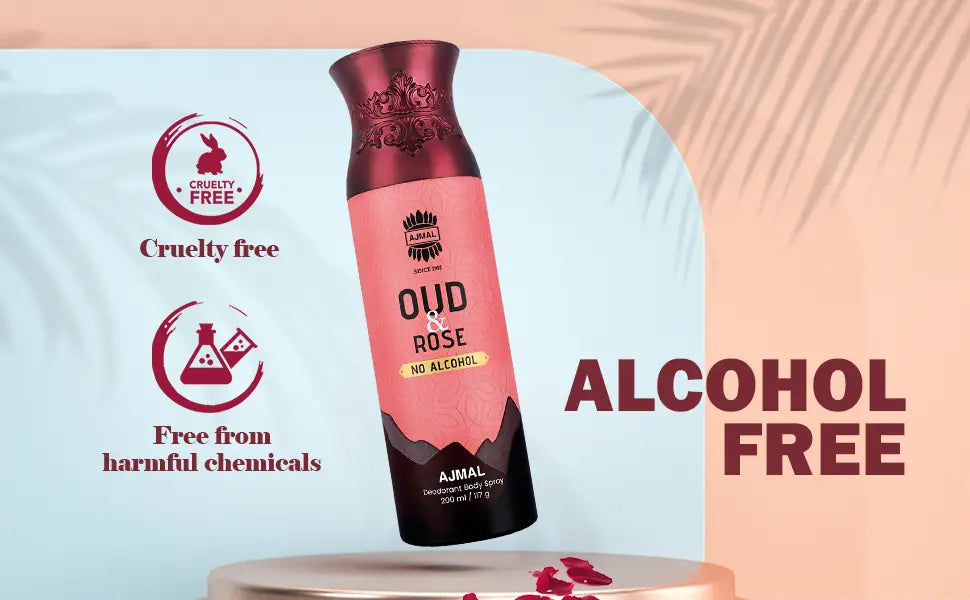 Ajmal Oud Rose Non-Alcoholic Deodorant Body Spray