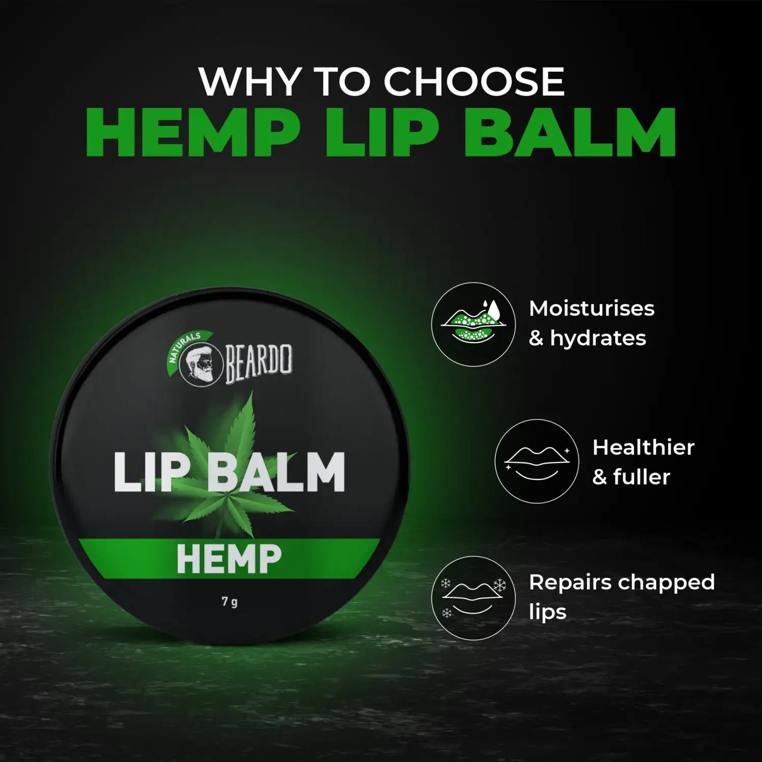 Beardo Hemp Lip Balm PACK OF 2