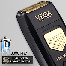 VEGA Professional Gold Titanium Foil Hair Shaver - VPPFS-01