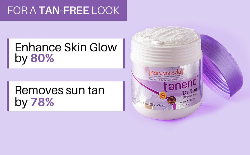 AARYANVEDA Tanend De-Tan Bleach Cream & Acne-End Face Wash &