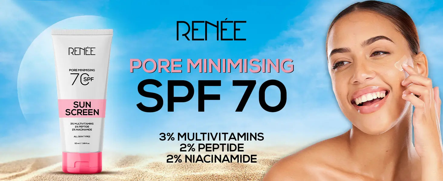 RENEE Pore Minimizing Sunscreen SPF 70 With 2% Niacinamide