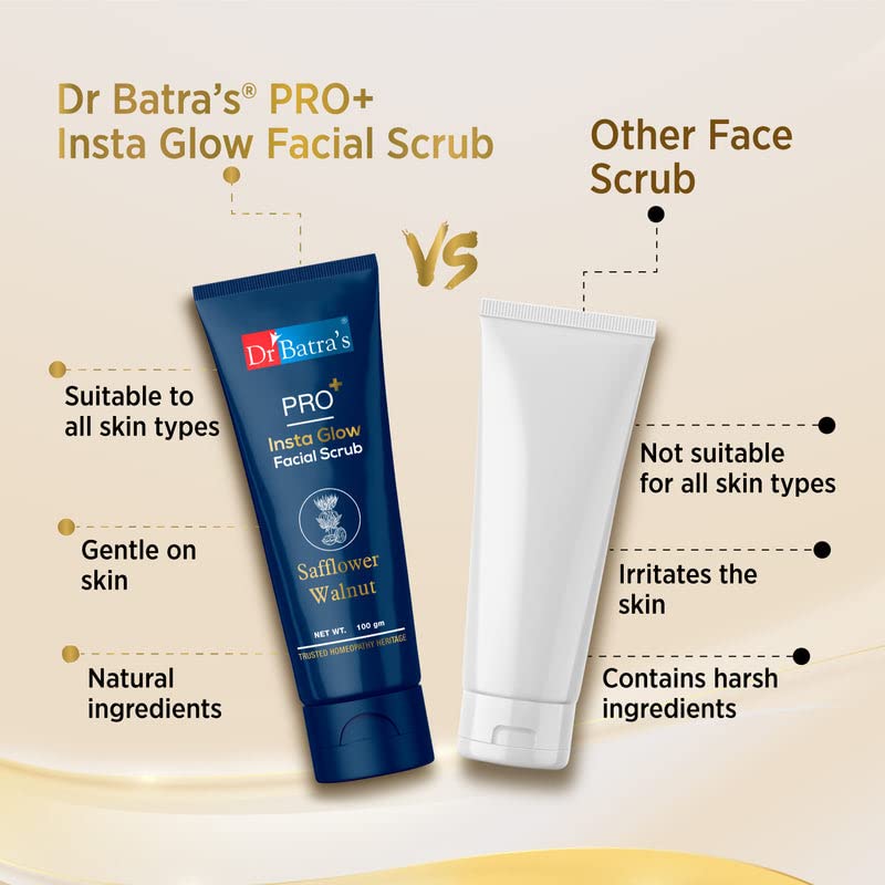 Dr. Batra’s PRO + Insta Glow Facial Scrub - Natural