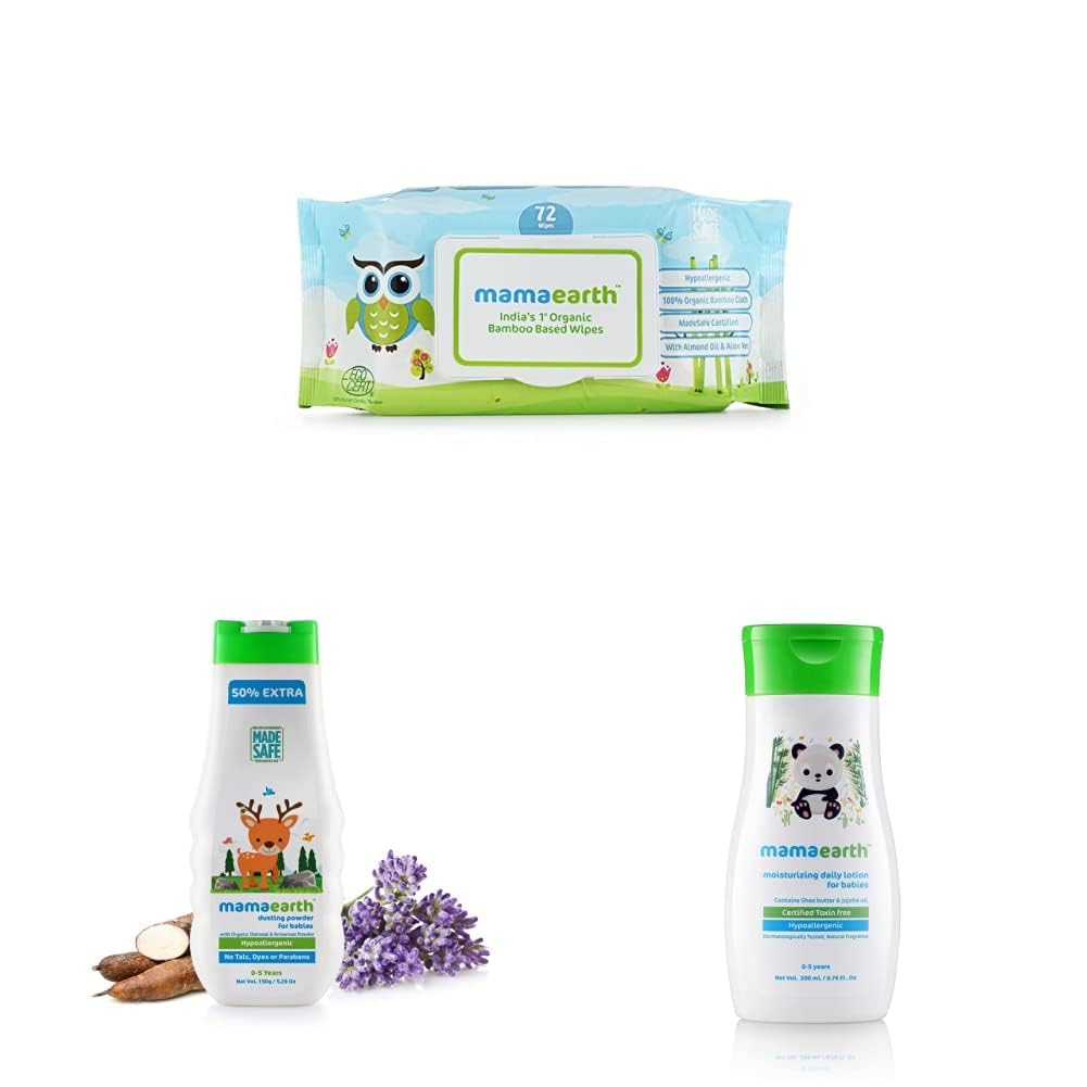 Mamaearth India’s First Organic Bamboo Based Baby Wipes (72