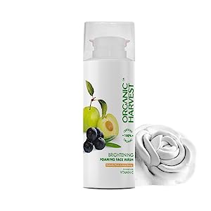 Organic Harvest Brightening Foaming Face Wash 100g