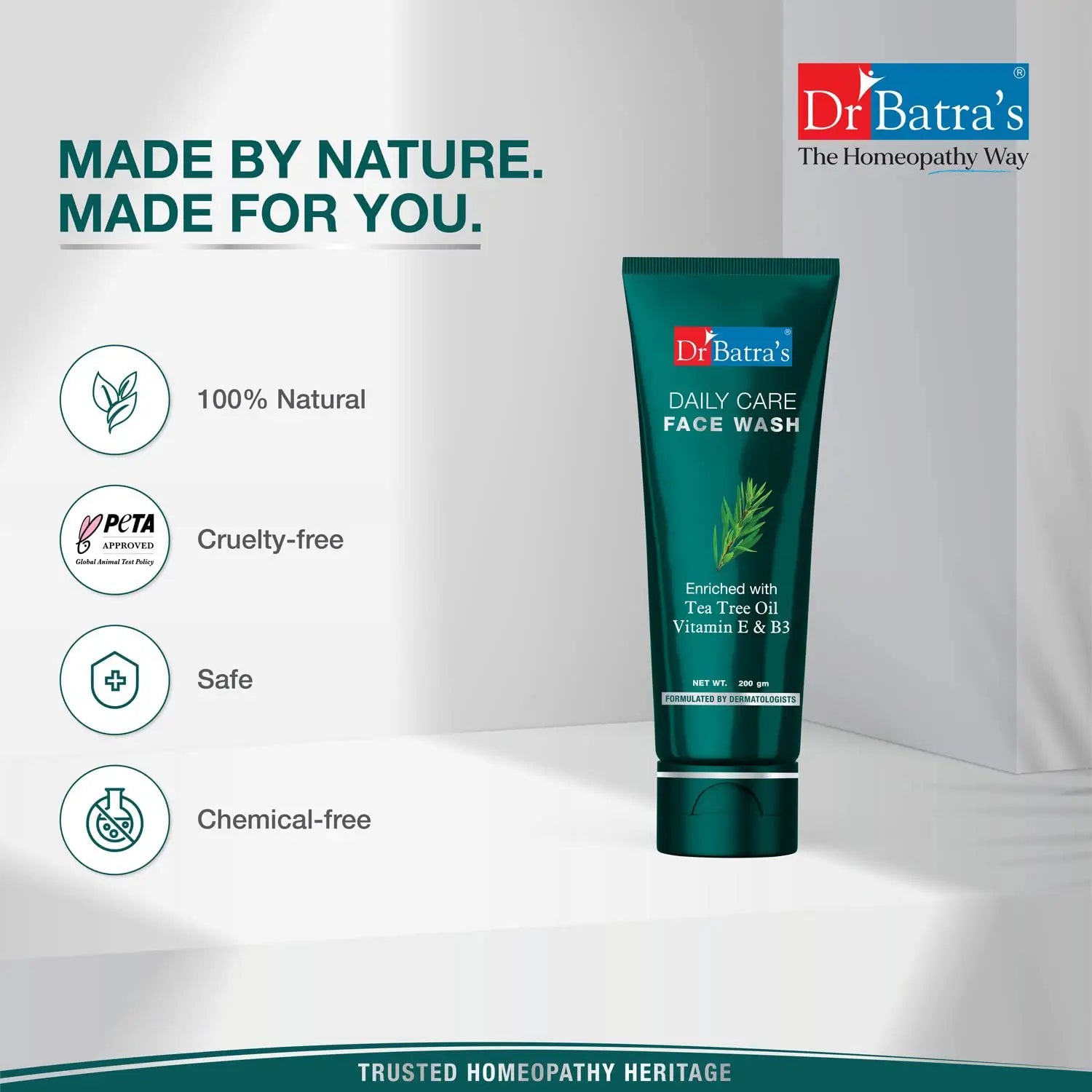 Dr Batra’s Daily Care Face Wash Enriched with Tea Tree