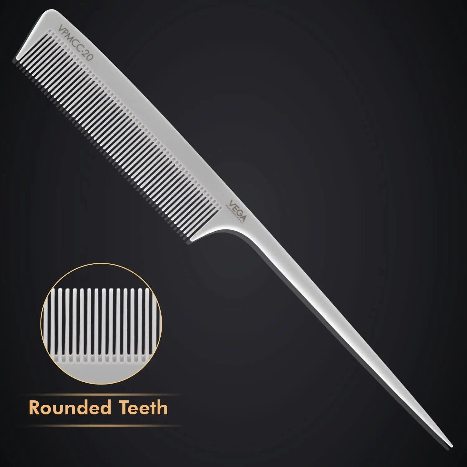 Vega Professional Heat Resistant Anti-Static Tail Comb