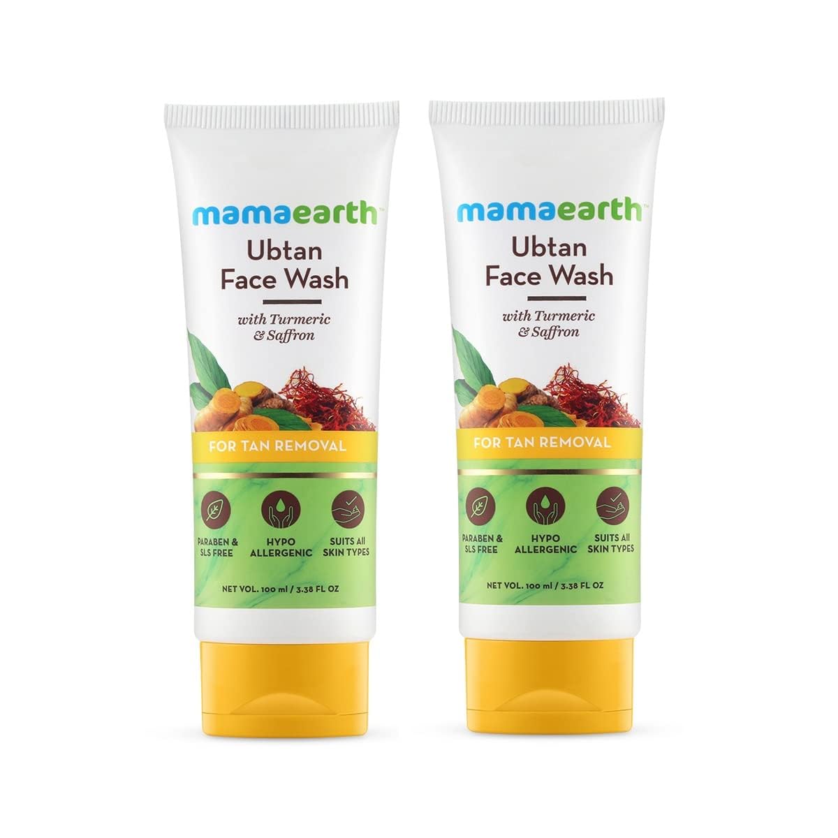 Mamaearth Ubtan Natural Face Wash with Turmeric & Saffron