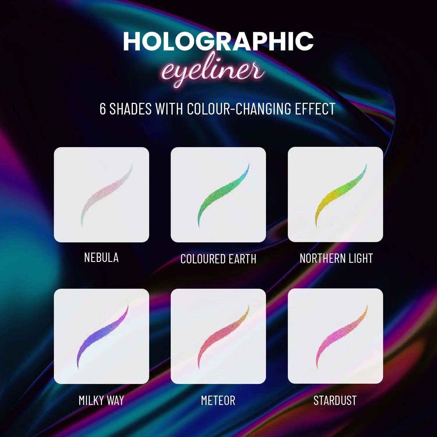 Swiss Beauty Holographic Shimmer Eyeliner - Waterproof