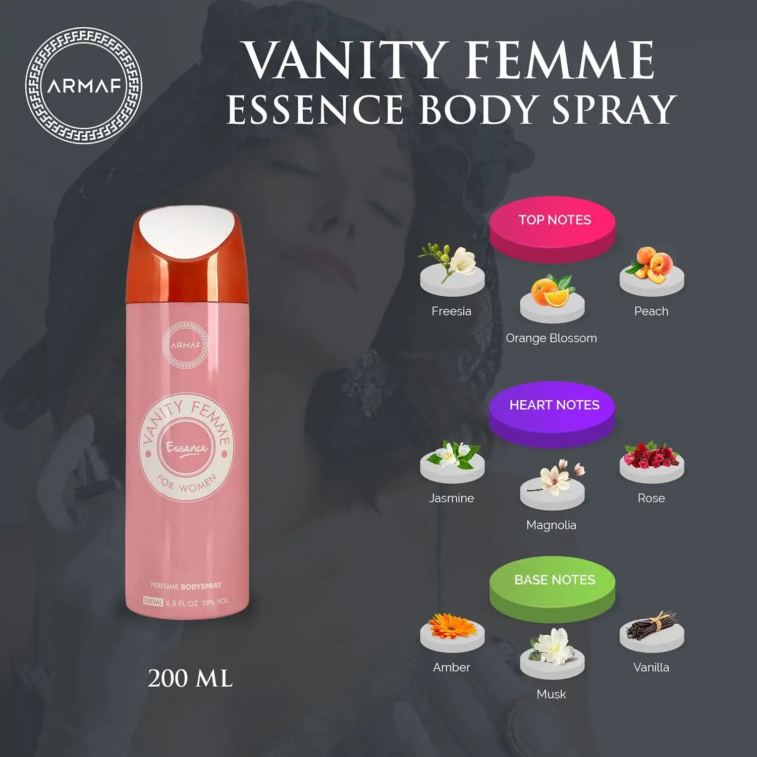 ARMAF Vanity Femme Essence Perfume Body Spray 200 ml