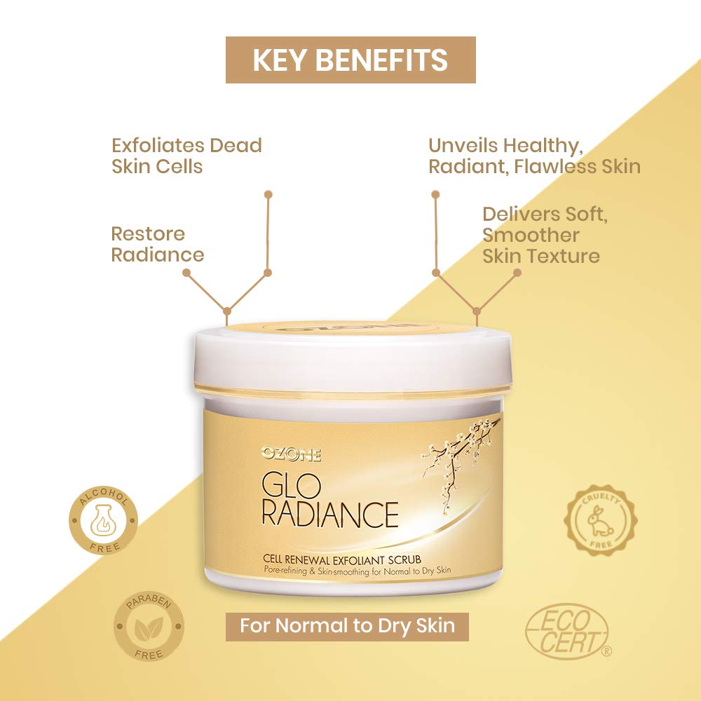 Ozone Glo Radiance Cell Renewal Exfoliant Scrub 200 GM