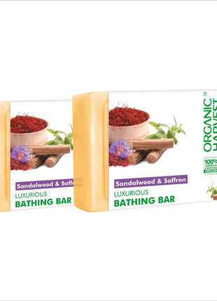 Organic Harvest Luxurious Bathing Bar pack of 2 - Sandalwood