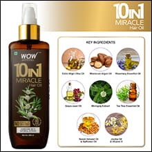 WOW Skin Science 10-in-1 Active Hair Oil 200 ml