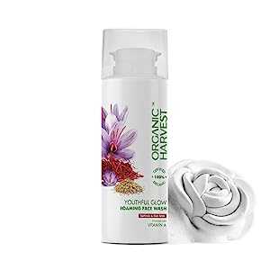 Organic Harvest Youthful Glow Foaming Face Wash 100g Vitamin