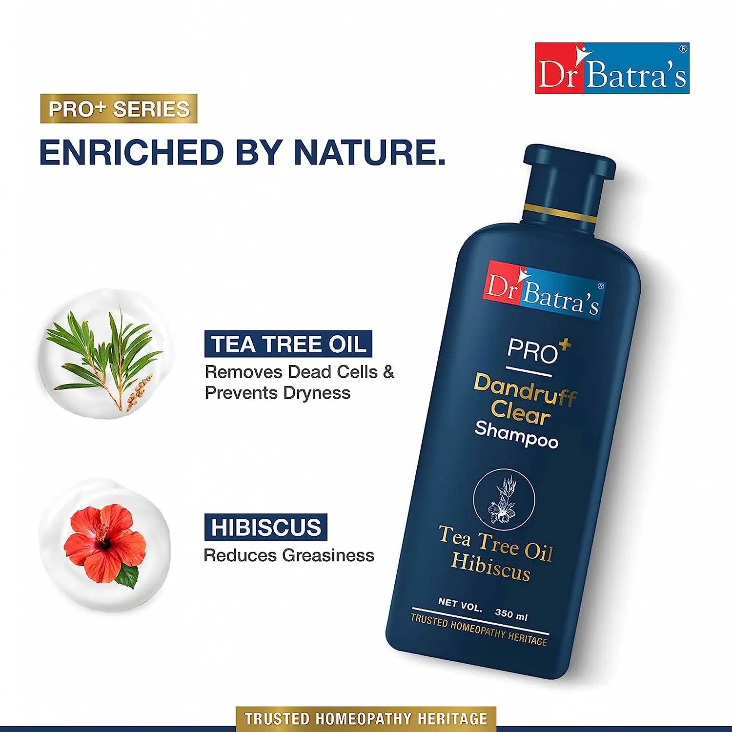 Dr. Batra’s PRO + Dandruff Clear Shampoo - Reduces