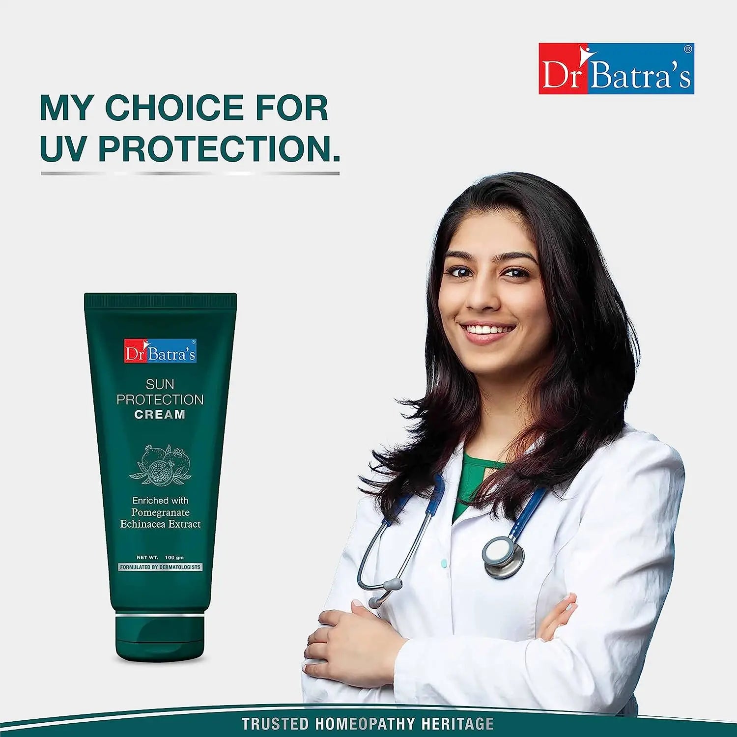 Dr. Batra’s SPF 30 Sun Protection Cream - Natural Formula