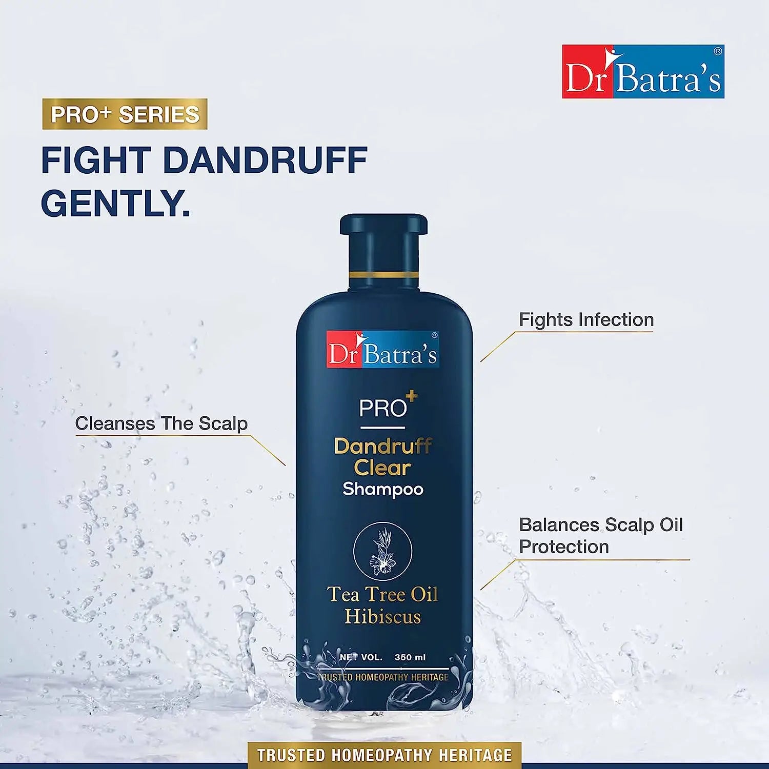 Dr. Batra’s PRO + Dandruff Clear Shampoo - Reduces