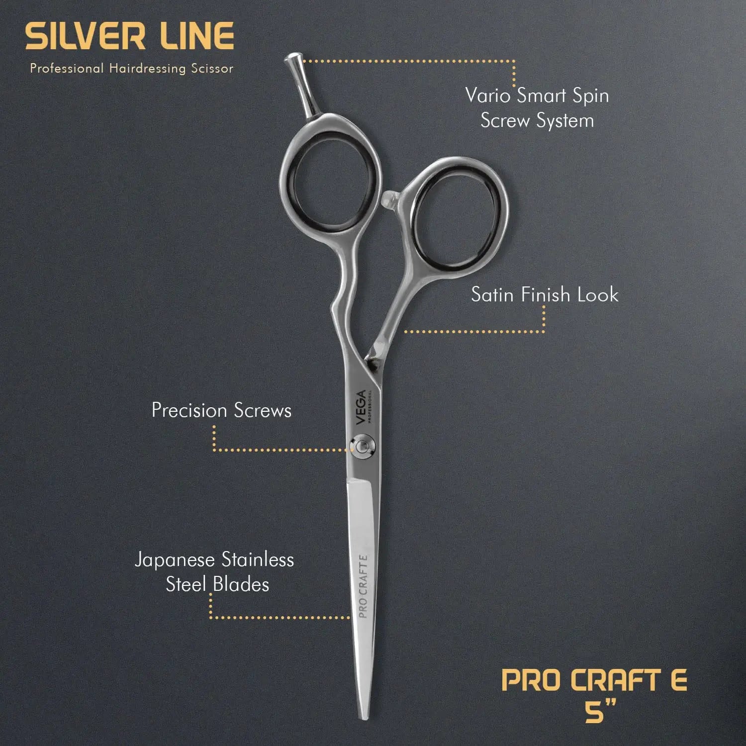 Vega Professional Pro Craft E 5 Silver Line Hairdressing