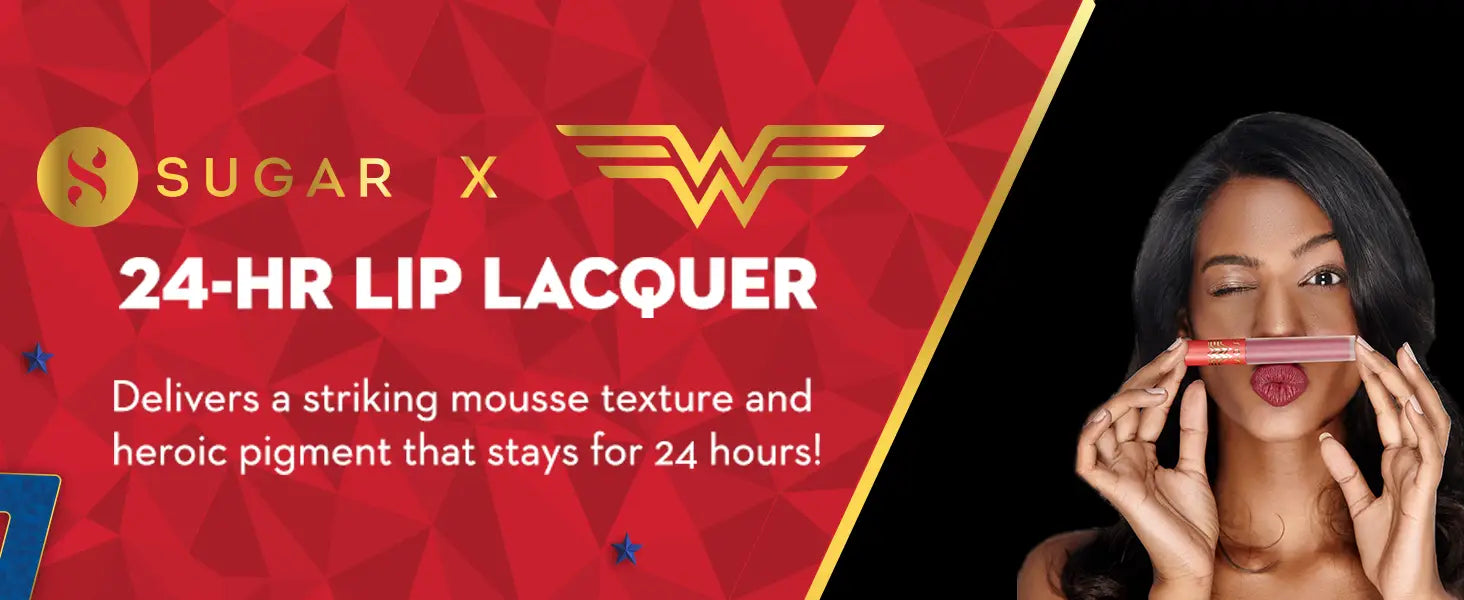 SUGAR Cosmetics X Wonder Woman 24-Hr Lip Lacquer