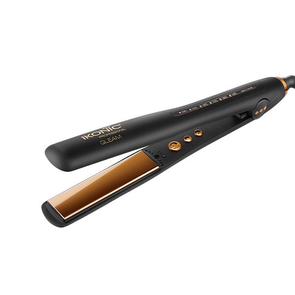 IKONIC Gleam Hair Straightener Golden Black RUBNIC