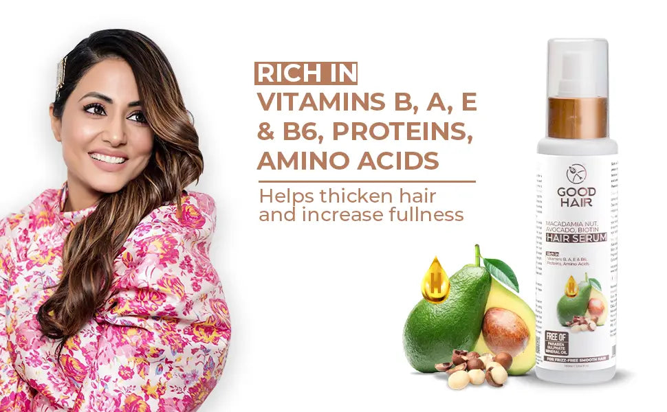 Good Hair Macadamia Nut Avocado Biotin Organic Hair Serum