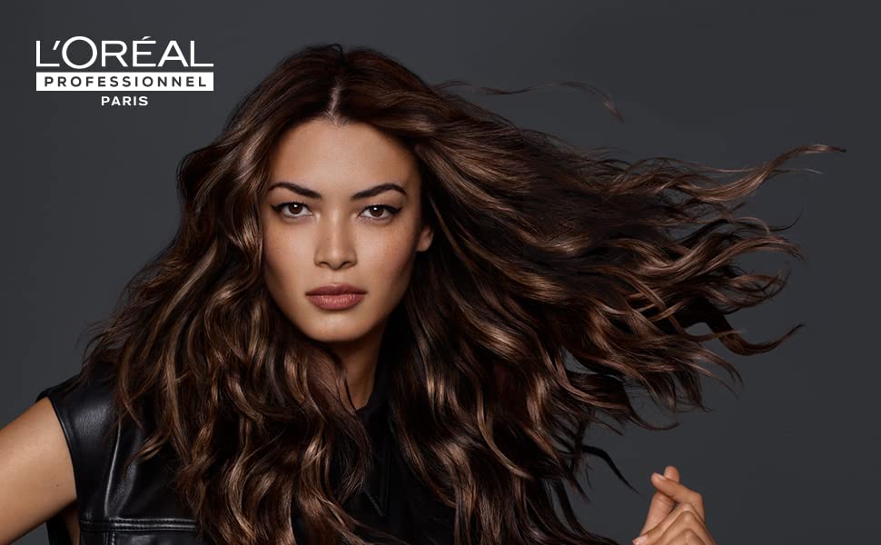 Brunette model for L'Oreal Professionnel - the professional pioneer from Paris