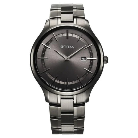 a black and silver watch on a white background