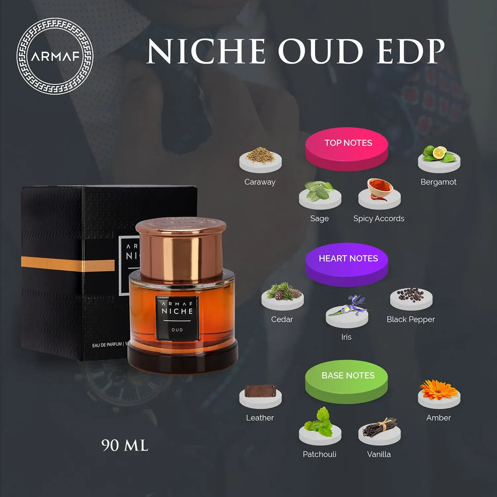 Armaf Niche Oud Eau De Parfum For Men 90ML
