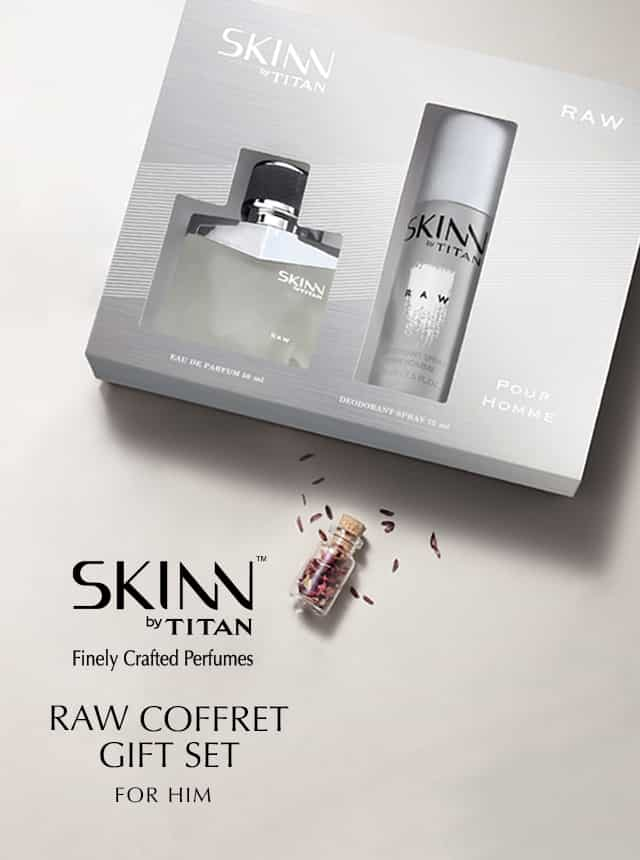 Skinn By Titan Raw Coffret for Men - Fragrance Gift Set