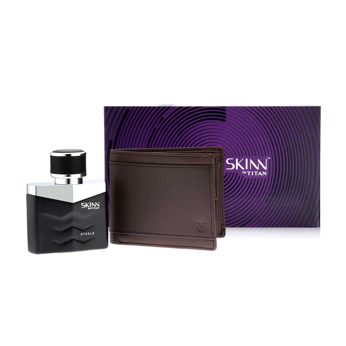 Skinn by Titan Steele Perfume & Wallet Combo Gift Set