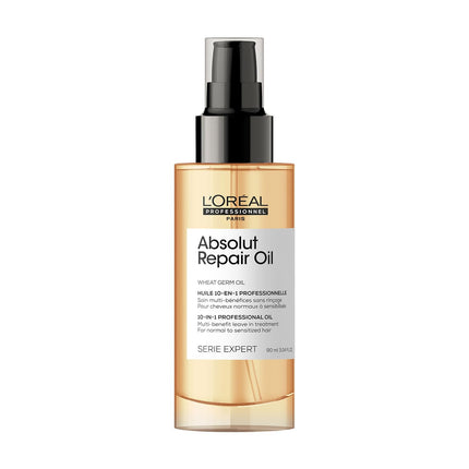 a bottle of l'oreal absolu repair oil