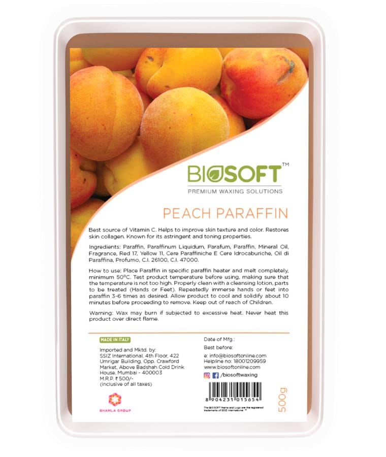 BIO SOFT PEACH PARAFFIN WAX