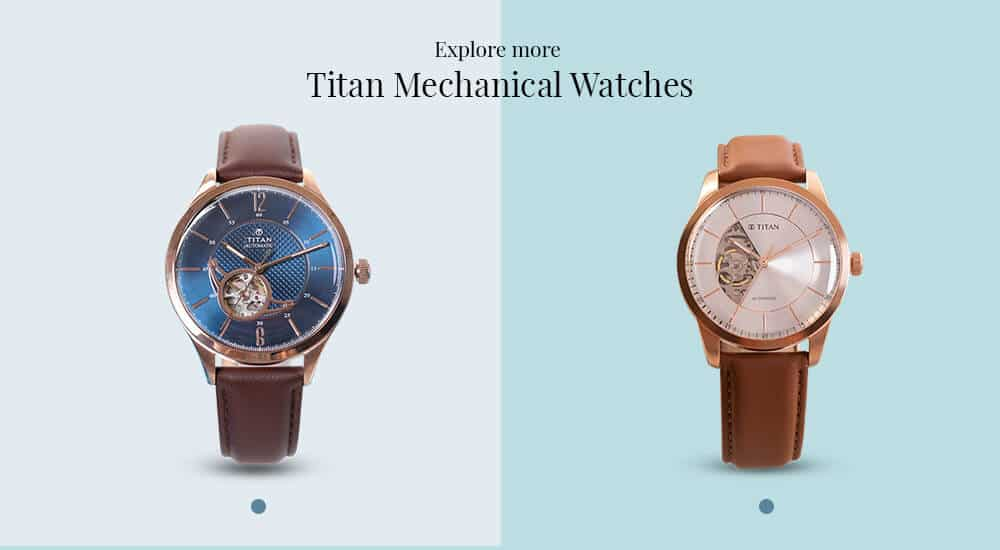 TITAN Automatic Watch - Mechanical Movement Skeletal Design