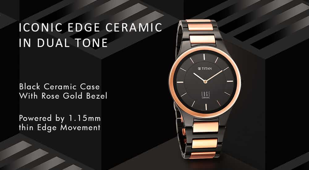 TITAN Edge Ceramic Slimmest Ceramic Analog Watch