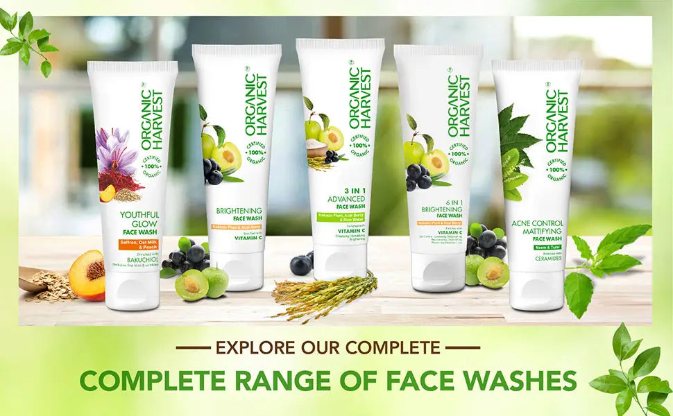 Organic Harvest 3-in-1 Advanced Face Wash Pack of 2