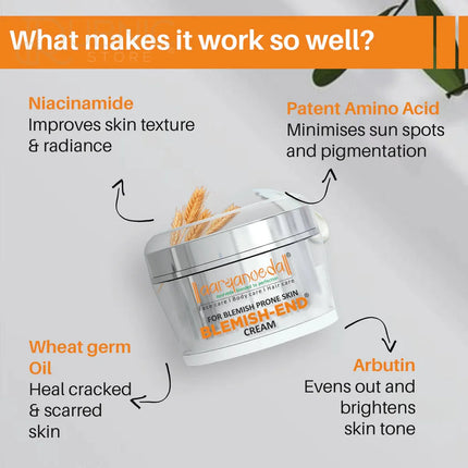 AARYANVEDA Acne-End Face Wash & Blemish-End Cream & Carrot &