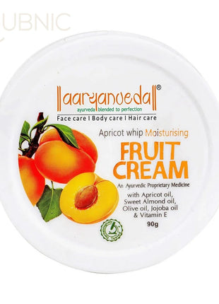 AARYANVEDA Apricot Whip Moisturising Fruit Cream - 90gm -