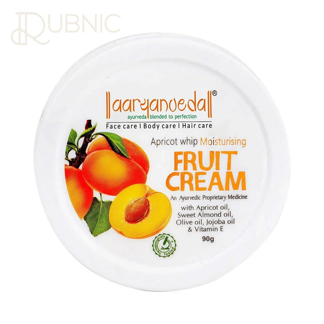 AARYANVEDA Apricot Whip Moisturising Fruit Cream - 90gm -