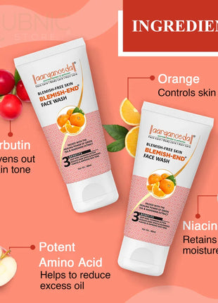 Carrot & Almond De-Tan Massage Cream and Blemish-End Face