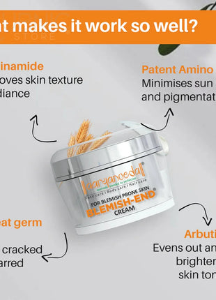 Carrot & Almond De-Tan Massage Cream and Blemish-End Face