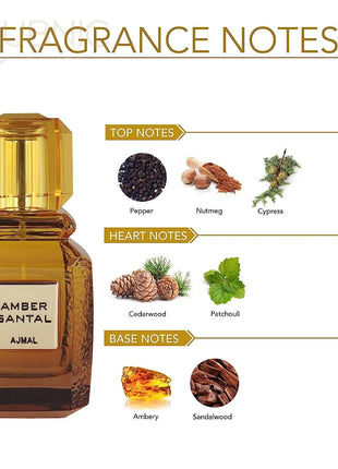 Ajmal Amber Santal perfume 100 ml - PERFUME