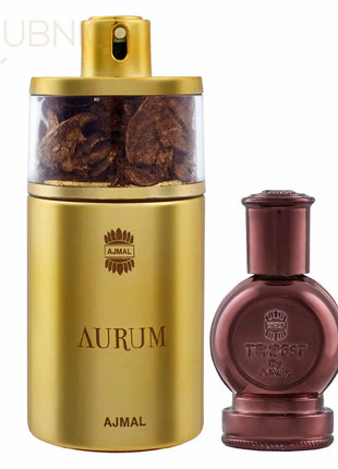 Ajmal Aurum EDP + Tempest Concentrated Perfume -