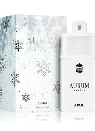 a bottle of aurarum winter cologne next to a box